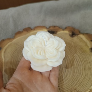 Szójaviasz rózsa gyertya, Anyák napjára - otthon & életmód - gyertya, illat, aroma - gyertya - Meska.hu