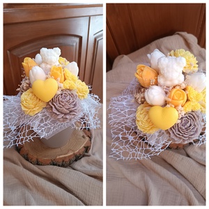 Szójaviasz virágbox kerámia kaspóban, Anyák Napjára - Meska.hu