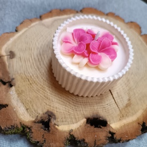 Cseresznyevirág illatú szójaviasz gyertyatál , Otthon & Életmód, Gyertya, illat, aroma, Gyertya, , MESKA