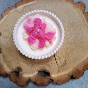 Cseresznyevirág illatú szójaviasz gyertyatál  - otthon & életmód - gyertya, illat, aroma - gyertya - Meska.hu