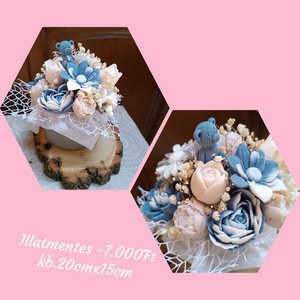 Szójaviasz virágbox Anyák Napjára , Otthon & Életmód, Virágdekoráció, Virágok, Virágbox, , MESKA