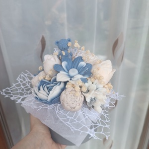 Szójaviasz virágbox Anyák Napjára  - otthon & életmód - virágdekoráció - virágok - virágbox - Meska.hu