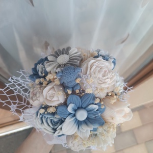 Szójaviasz virágbox Anyák Napjára  - otthon & életmód - virágdekoráció - virágok - virágbox - Meska.hu