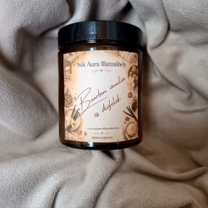 Bourbon vanília és diófélék szójaviasz illatgyertya 180ml - otthon & életmód - gyertya, illat, aroma - gyertya - Meska.hu
