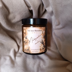 Madagaszkári Vanília szójaviasz illatgyertya 180ml - otthon & életmód - gyertya, illat, aroma - gyertya - Meska.hu
