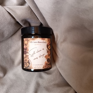 Sült alma és vörös áfonya szójaviasz illatgyertya 180ml - otthon & életmód - gyertya, illat, aroma - gyertya - Meska.hu