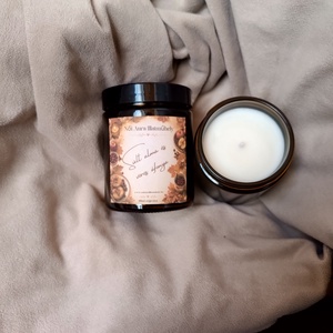 Sült alma és vörös áfonya szójaviasz illatgyertya 180ml - Meska.hu