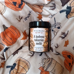 Őszi feliratos szójaviasz illatgyertya 180ml (többféle illat) - otthon & életmód - gyertya, illat, aroma - gyertya - Meska.hu
