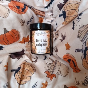 Őszi feliratos szójaviasz illatgyertya 180ml (többféle illat) - otthon & életmód - gyertya, illat, aroma - gyertya - Meska.hu