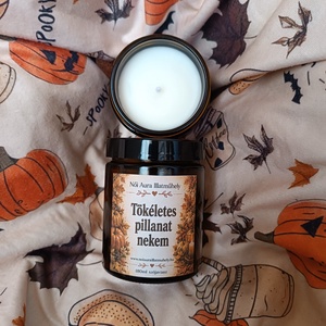 Őszi feliratos szójaviasz illatgyertya 180ml (többféle illat) - Meska.hu