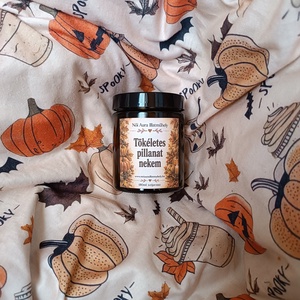 Őszi feliratos szójaviasz illatgyertya 180ml (többféle illat) - otthon & életmód - gyertya, illat, aroma - gyertya - Meska.hu