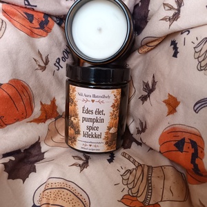 Őszi feliratos szójaviasz illatgyertya 180ml (többféle illat) - Meska.hu