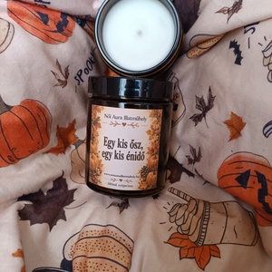 Őszi feliratos szójaviasz illatgyertya 180ml (többféle illat) - Meska.hu