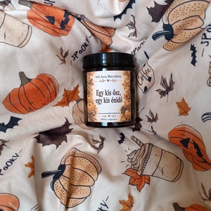 Őszi feliratos szójaviasz illatgyertya 180ml (többféle illat) - otthon & életmód - gyertya, illat, aroma - gyertya - Meska.hu
