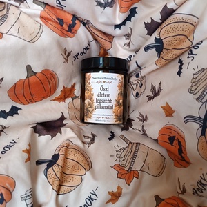 Őszi feliratos szójaviasz illatgyertya 180ml (többféle illat) - otthon & életmód - gyertya, illat, aroma - gyertya - Meska.hu