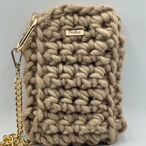 Wool Macchiato horgolt mobiltelefon tartó , Táska & Tok, Pénztárca & Más tok, Telefontok, Horgolás, MESKA