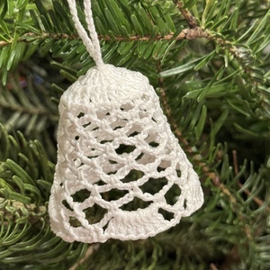 Horgolt harang karácsonyi  dísz, Karácsony, Karácsonyi lakásdekoráció, Karácsonyfadíszek, , MESKA
