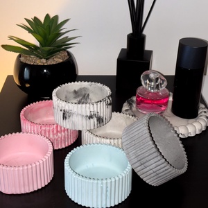 Ribbed gyertyatartó  szettben kedvezőbb áron 10 db, Kellékek & szerszámok, Vegyes alapanyag, Gyertya alapanyag, Szójaviasz gyertya alapanyag, Gipszöntés, MESKA