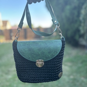 Zamina horgolt táska - táska & tok - kézitáska & válltáska - vállon átvethető táska - Meska.hu