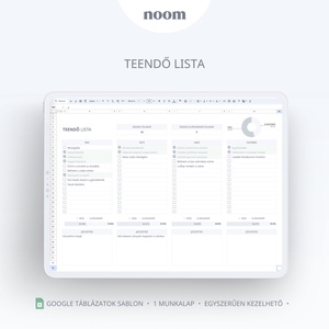 Teendő Követő, Feladat követő Google Táblázatok Sablon, Letölthető Digitális követő és tervező - diy (csináld magad) - szabásminta, útmutató - Meska.hu