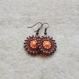 Hille - Agyagos Föld fülbevaló -  - Meska.hu