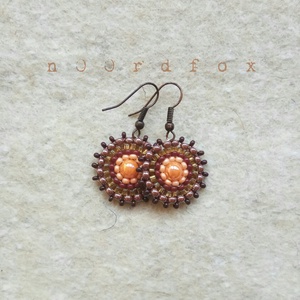 Hille - Agyagos Föld fülbevaló - Meska.hu