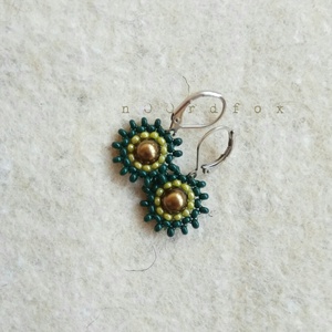 Helli - Avokádó fülbevaló - Meska.hu