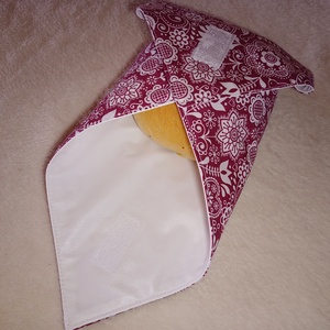 Újraszalvéta, öko szendvicscsomagoló, Táska & Tok, Uzsonna- & Ebéd tartó, Szendvics csomagoló, Varrás, MESKA