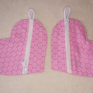 Mini szív alakú pénztárca - táska & tok - pénztárca & más tok - aprópénztartó - Meska.hu