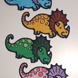 Dinoszaurusz felvarró, Kellékek & szerszámok, Méteráru, Felvarrható, vasalható kellék, Hímzés, MESKA