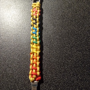 'Arany csakrák' paracord 450 karkötő, Ékszer, Karkötő, Fonott karkötő, Kötés, MESKA