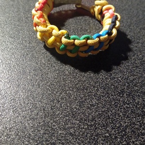 'Arany csakrák' paracord 450 karkötő - ékszer - karkötő - fonott karkötő - Meska.hu