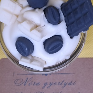 Délutáni habos kávé - otthon & életmód - gyertya, illat, aroma - gyertya - Meska.hu