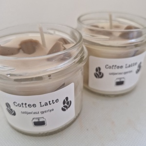 Coffee Latte - otthon & életmód - gyertya, illat, aroma - gyertya - Meska.hu