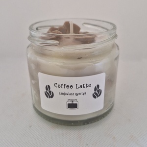Coffee Latte - otthon & életmód - gyertya, illat, aroma - gyertya - Meska.hu