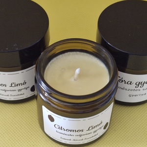 Citromos Limó - otthon & életmód - gyertya, illat, aroma - gyertya - Meska.hu
