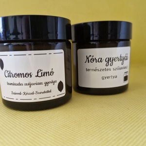Citromos Limó - otthon & életmód - gyertya, illat, aroma - gyertya - Meska.hu