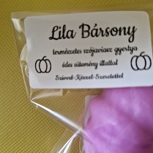 Lila Bársony - otthon & életmód - gyertya, illat, aroma - gyertya - Meska.hu