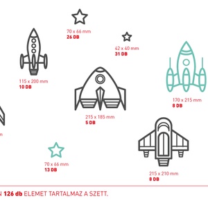 Falmatrica_ŰRUTAZÁS dekor gyerekszobába_126 db-os - otthon & lakás - dekoráció - falmatrica & tapéta - Meska.hu Falmatrica_ŰRUTAZÁS dekor gyerekszobába_126 db-os - otthon & lakás - dekoráció - falmatrica & tapéta - Meska.hu