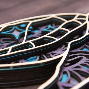 Teknős 3d falidísz, rétegelt falikép - otthon & életmód - dekoráció - fali és függő dekoráció - falra akasztható dekor - Meska.hu