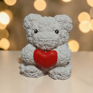 Szivecskés Raysin maci - Meska.hu