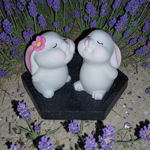 Raysin nyuszi pár - otthon & életmód - dekoráció - asztal és polc dekoráció - asztaldísz - Meska.hu