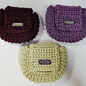 Horgolt neszeszer - táska & tok - pénztárca & más tok - kártyatartó & irattartó - Meska.hu