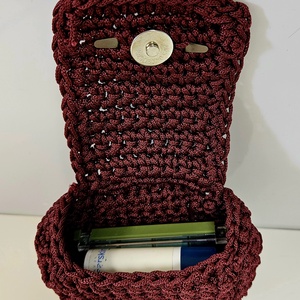 Horgolt neszeszer - táska & tok - pénztárca & más tok - kártyatartó & irattartó - Meska.hu