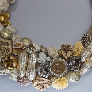 Kézzel Készített Exkluzív Adventi Koszorú - Arany-Ezüst Egér Figurával -  - Meska.hu