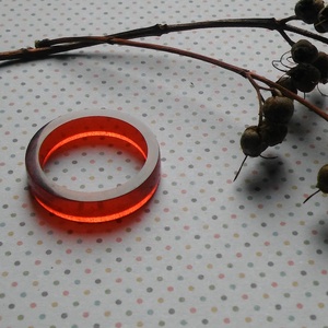 Vörös álom gyűrű gyantából -  - Meska.hu