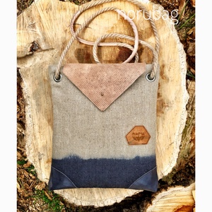 Kézzel festett női lenvászon válltáska - Meska.hu