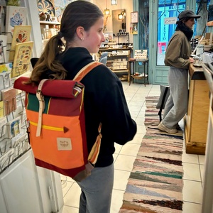 Roll up vízálló színes hátizsák, Táska & Tok, Hátizsák, Roll top hátizsák, Varrás, MESKA