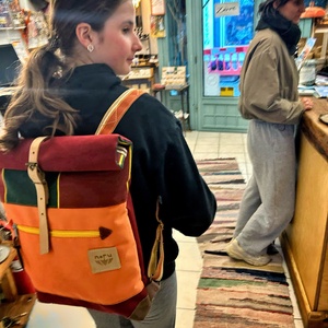 Roll up vízálló színes hátizsák - táska & tok - hátizsák - roll top hátizsák - Meska.hu