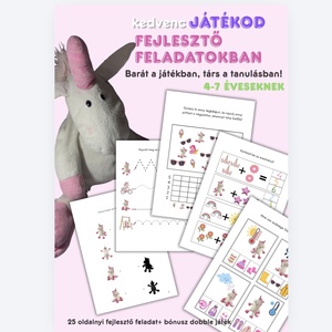 Játékos Fejlesztő Feladatok- személyre szabva, Játék & Sport, Készségfejlesztő és Logikai játék, Szín és formaválogató játékok, Fotó, grafika, rajz, illusztráció, MESKA